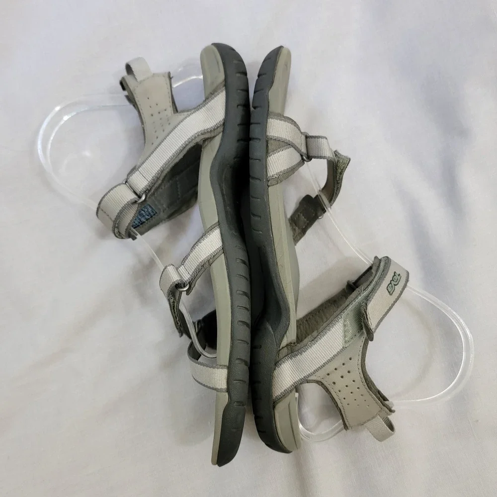 Teva Verra Strappy Sport Hiking Sandals Womens 10 Grey 1006263